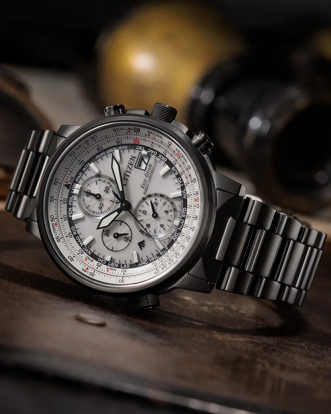 Promaster Navihawk A-T Silver-Tone Dial Stainless Steel Bracelet